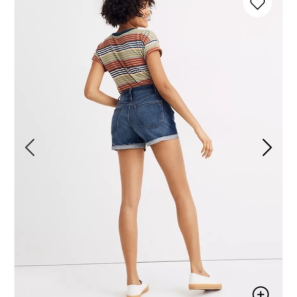 Madewell Dark Blue Jean Shorts - Picture 3 of 8